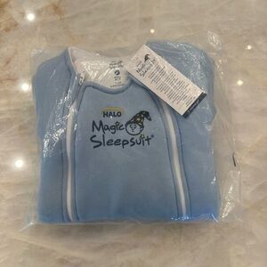Halo Magic Baby Sleepsuit - Light Blue